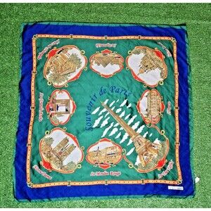 J.Mico Sancho 'Souvenir de Paris' Scarf Square 33"x33"